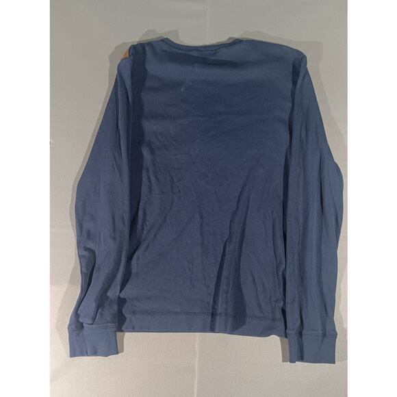 Lauren Ralph Lauren Navy Cotton Sweater, Suede Elbow‑Patch, Women’s L - Picture 8 of 8